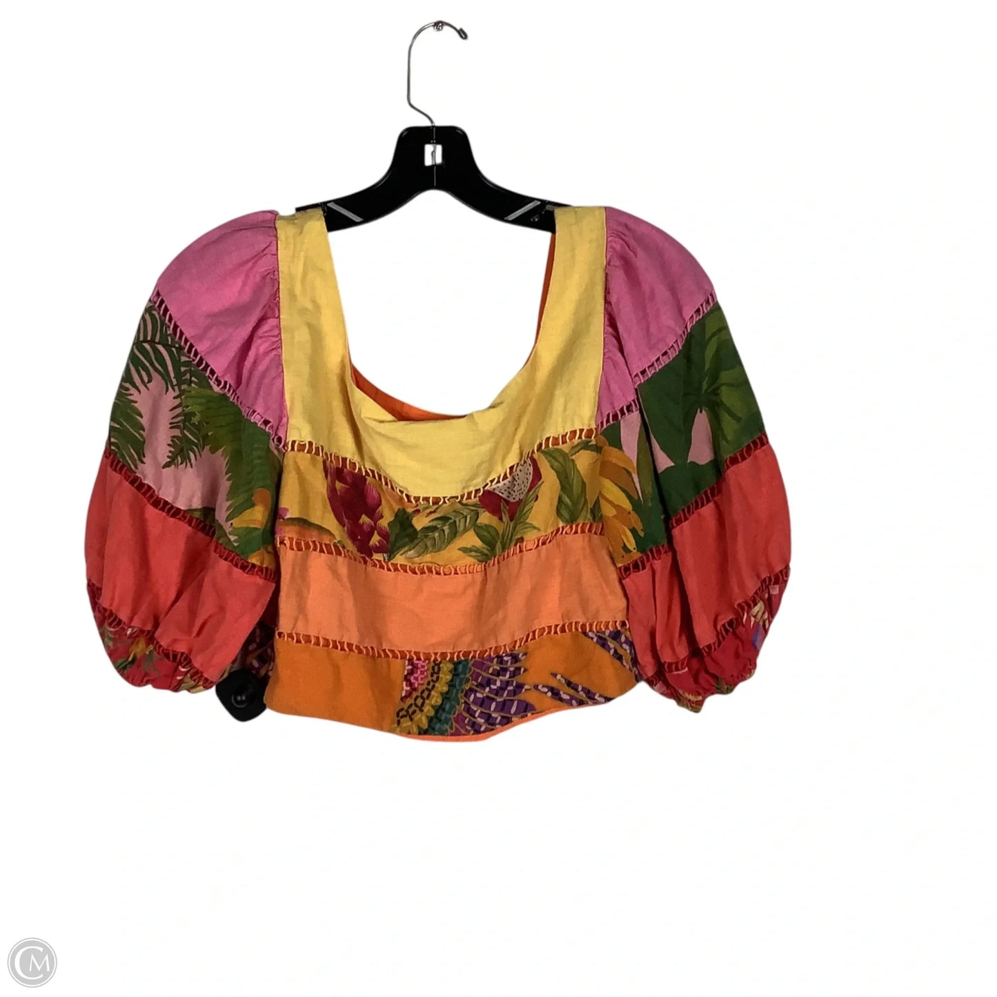 Top Short Sleeve By Farm Rio In Multi-colored, Size: L