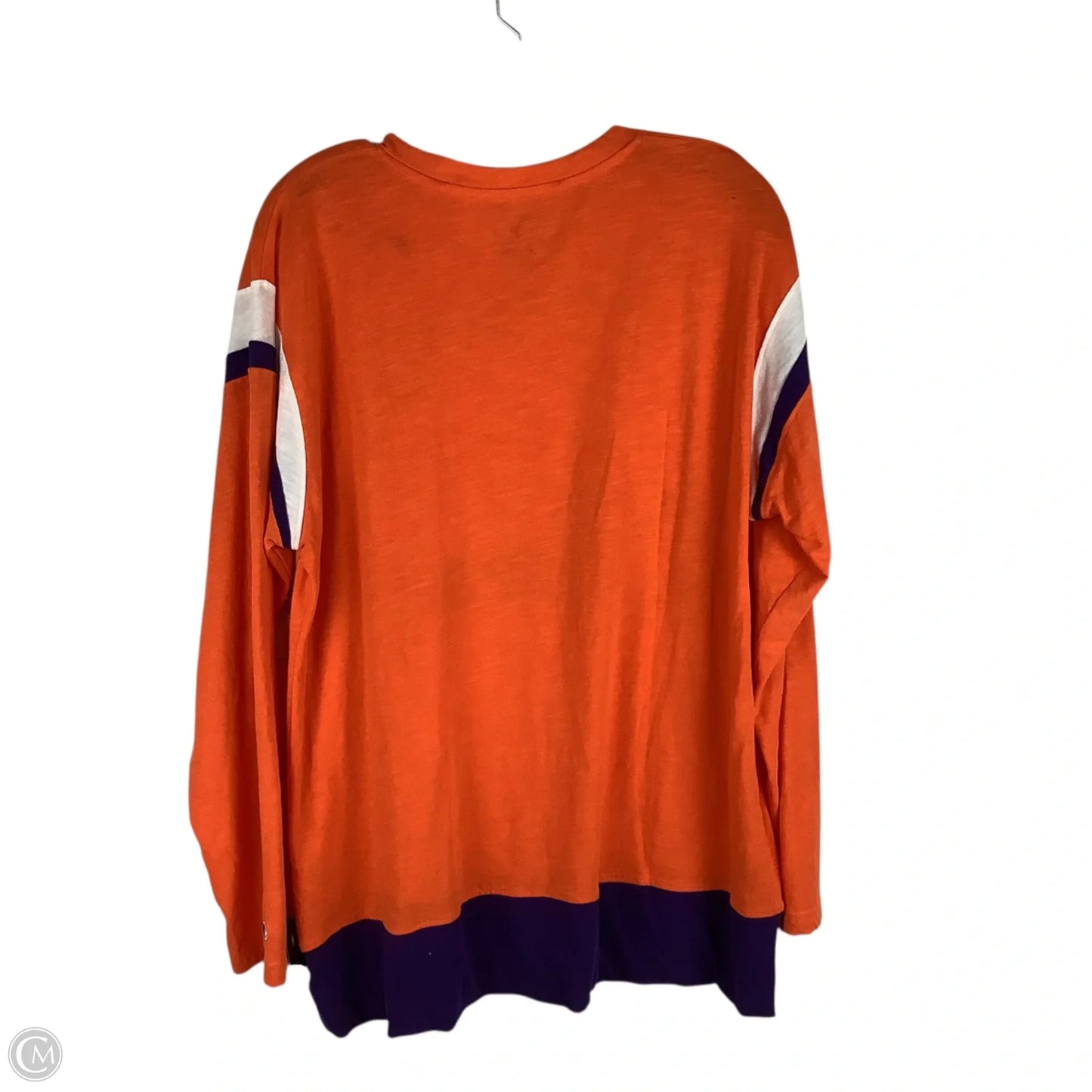 Top Long Sleeve By Champion In Orange, Size: Xl