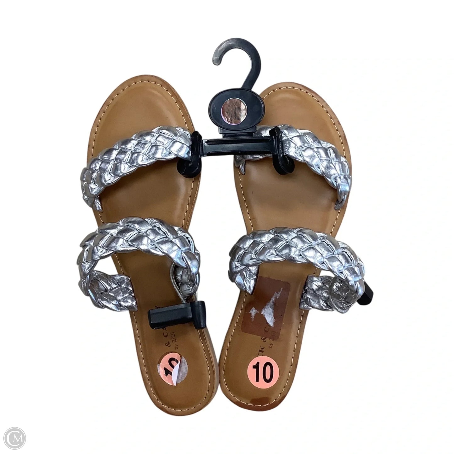 Shoes Flats By Rock And Candy In Silver, Size: 10