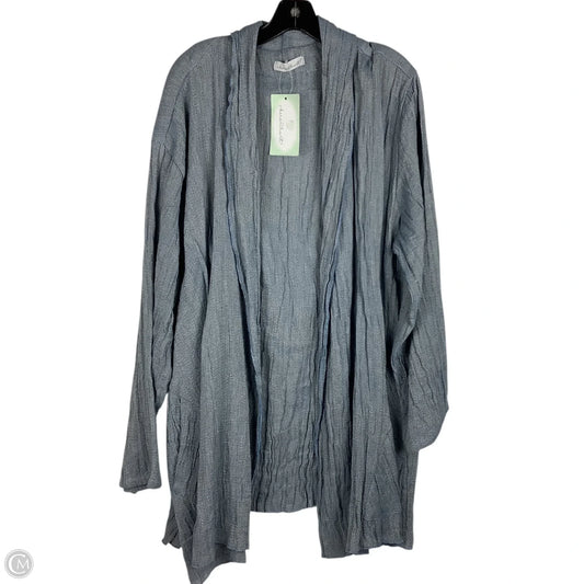 Cardigan By Clothes Mentor In Blue, Size: 2x