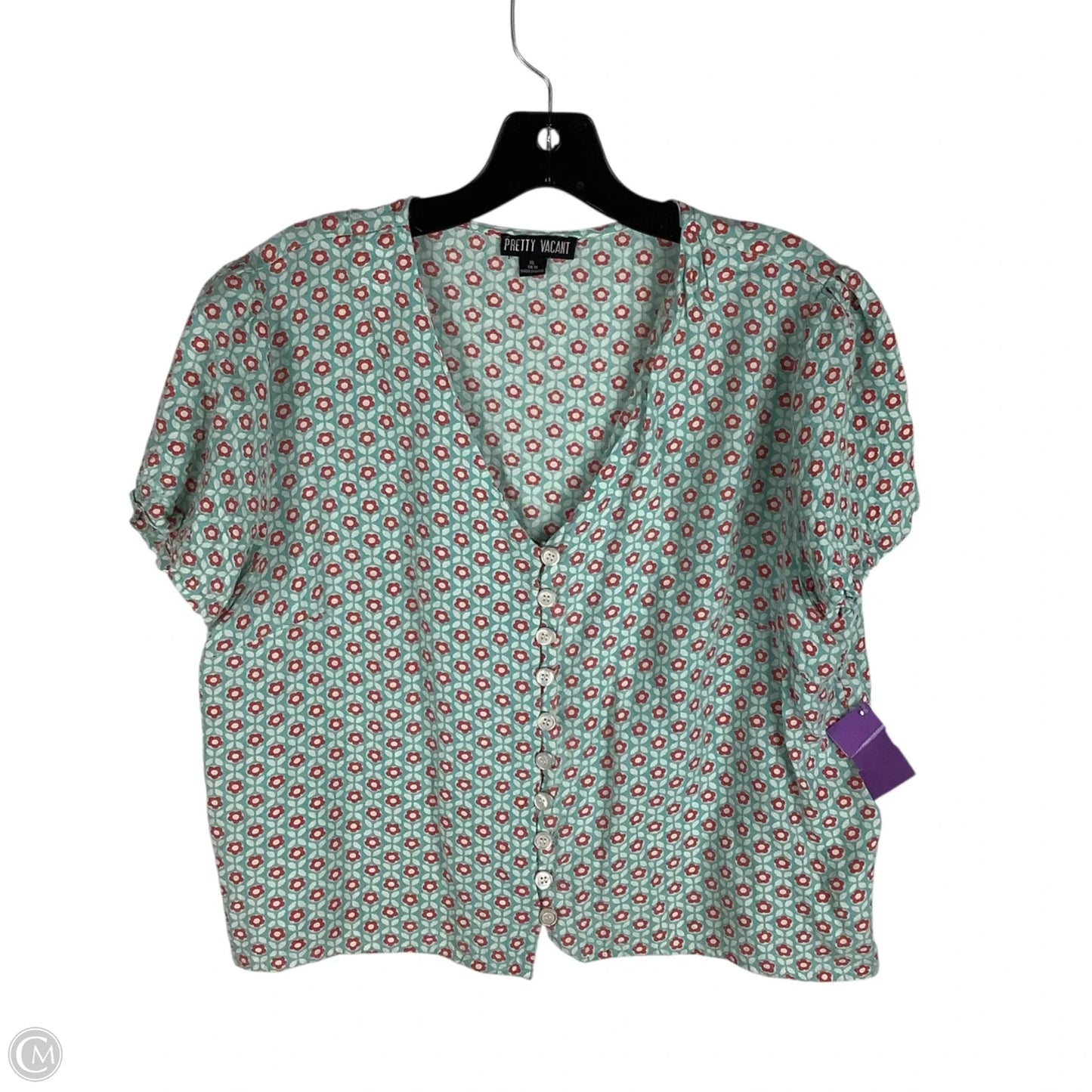 Top Short Sleeve By Clothes Mentor In Blue, Size: Xl