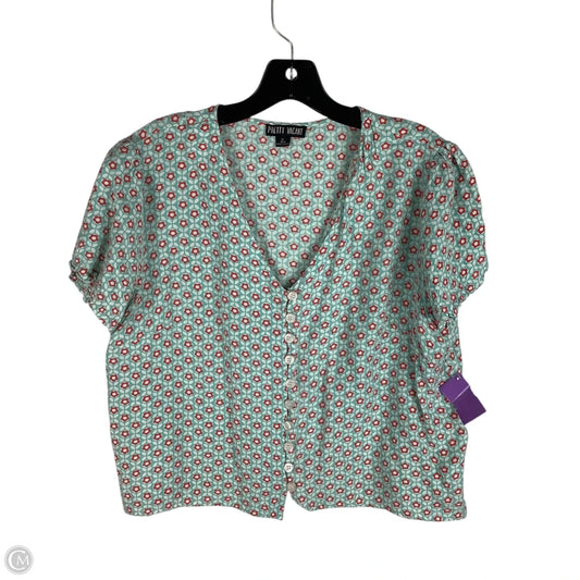 Top Short Sleeve By Clothes Mentor In Blue, Size: Xl