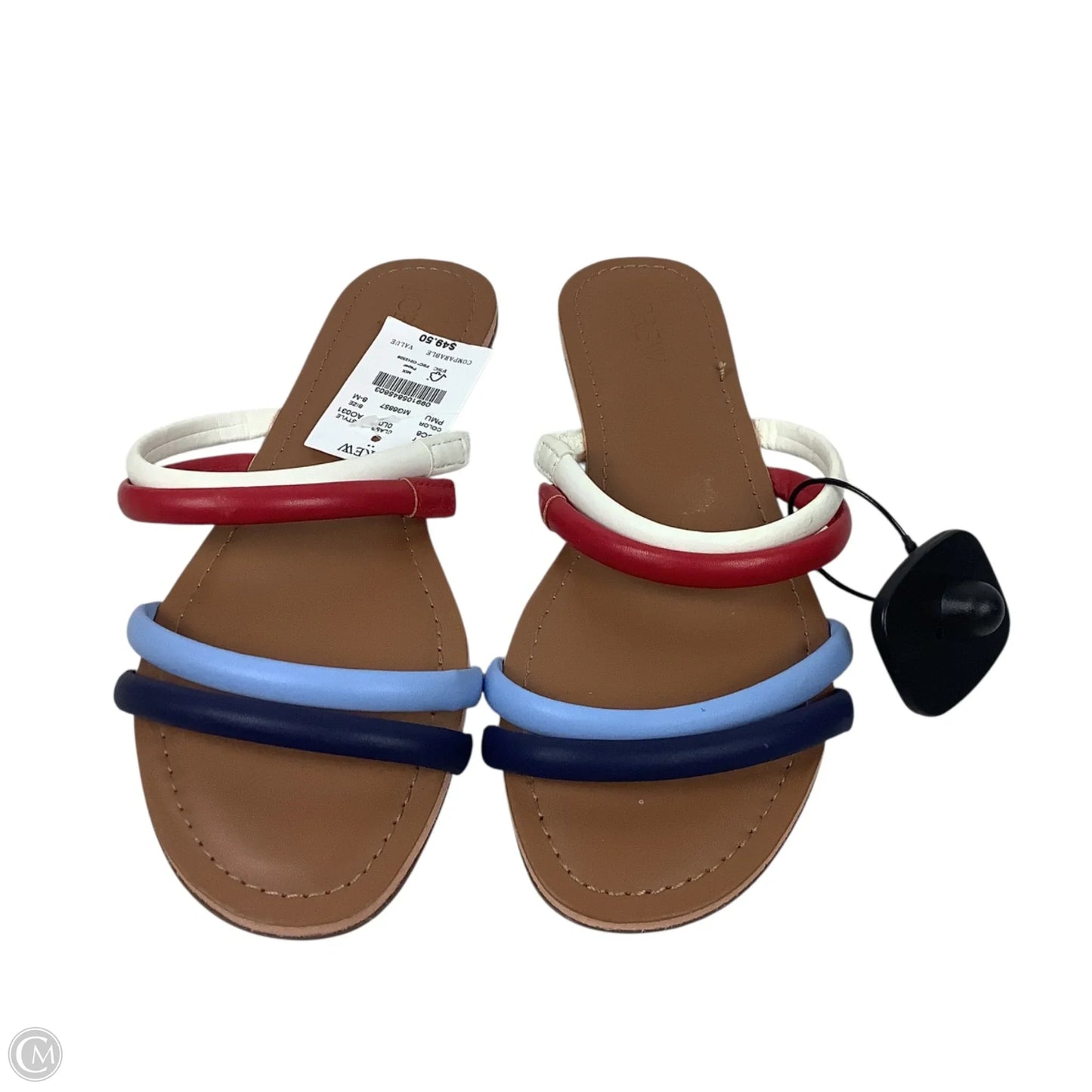 Sandals Flats By J. Crew In Multi-colored, Size: 8