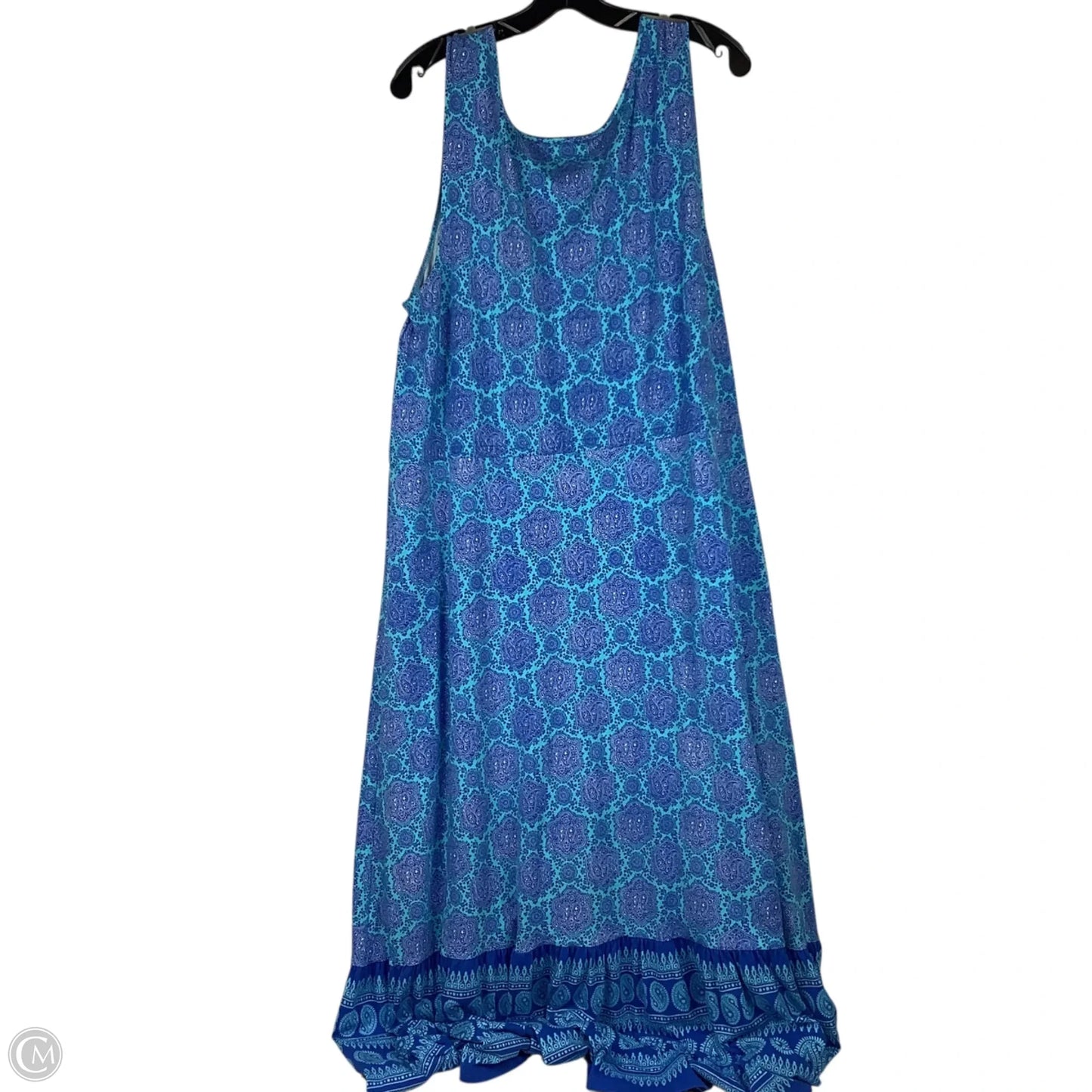 Dress Casual Maxi By Talbots In Blue, Size: 2x