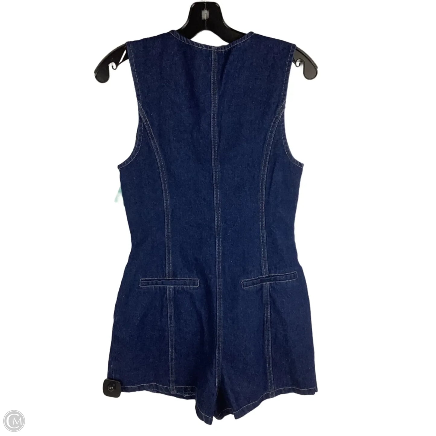 Romper By Le Lis In Blue Denim, Size: S