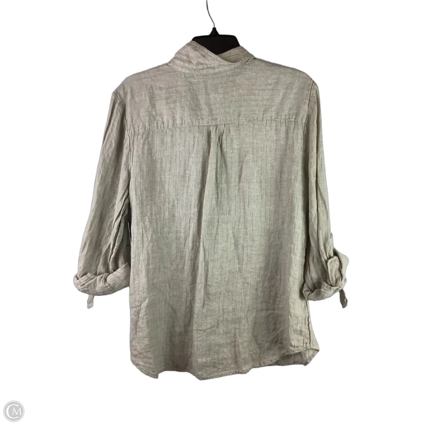 Top Short Sleeve By Chicos In Tan, Size: 2