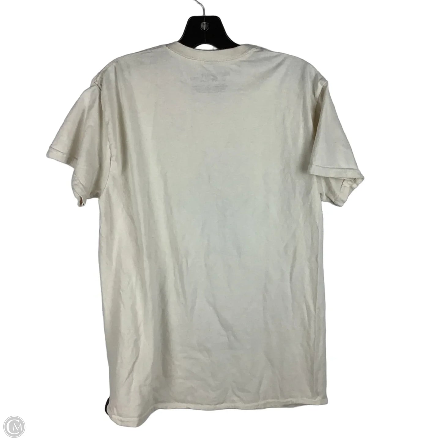 Top Short Sleeve By Clothes Mentor In Cream, Size: M