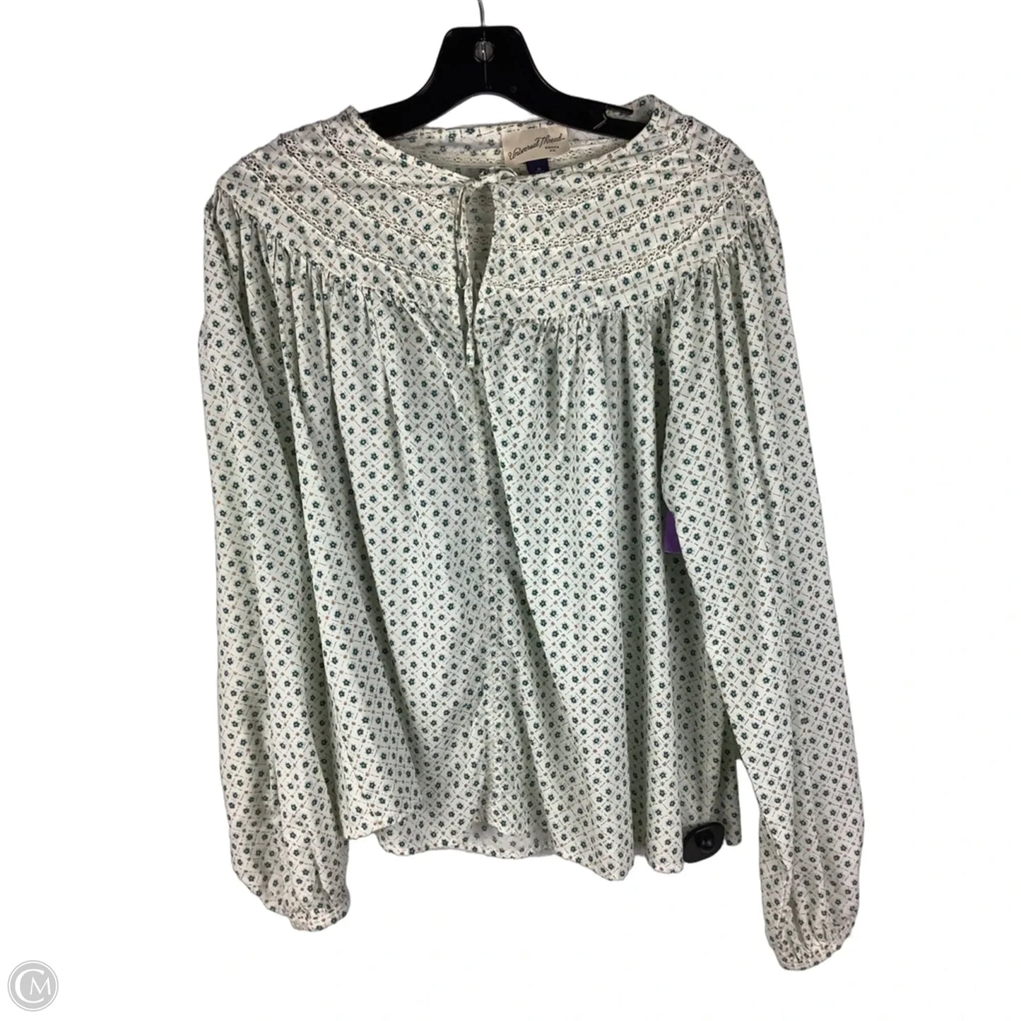 Top Long Sleeve By Universal Thread In Floral Print, Size: M