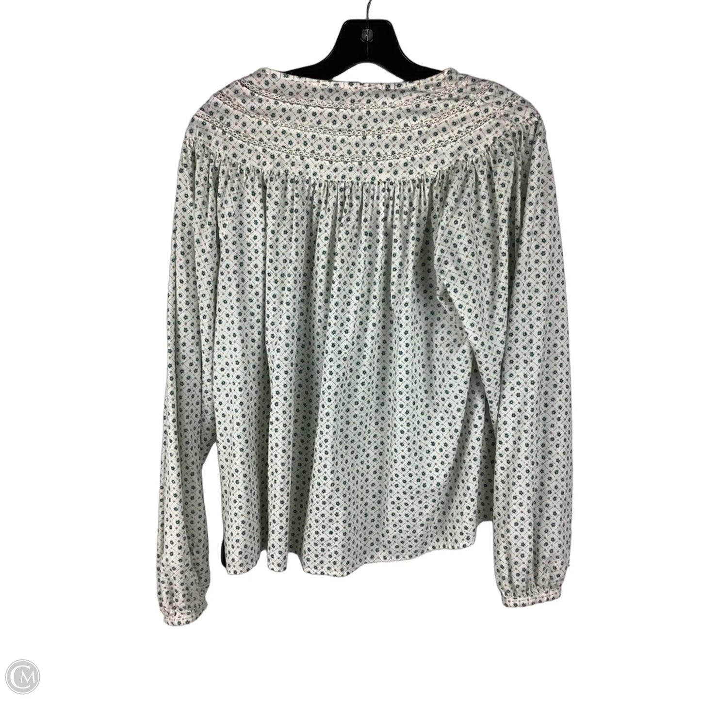 Top Long Sleeve By Universal Thread In Floral Print, Size: M