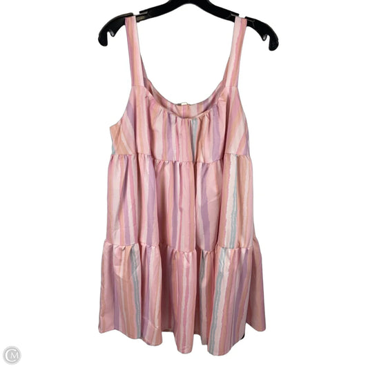 Dress Party Short By Clothes Mentor In Striped Pattern, Size: M