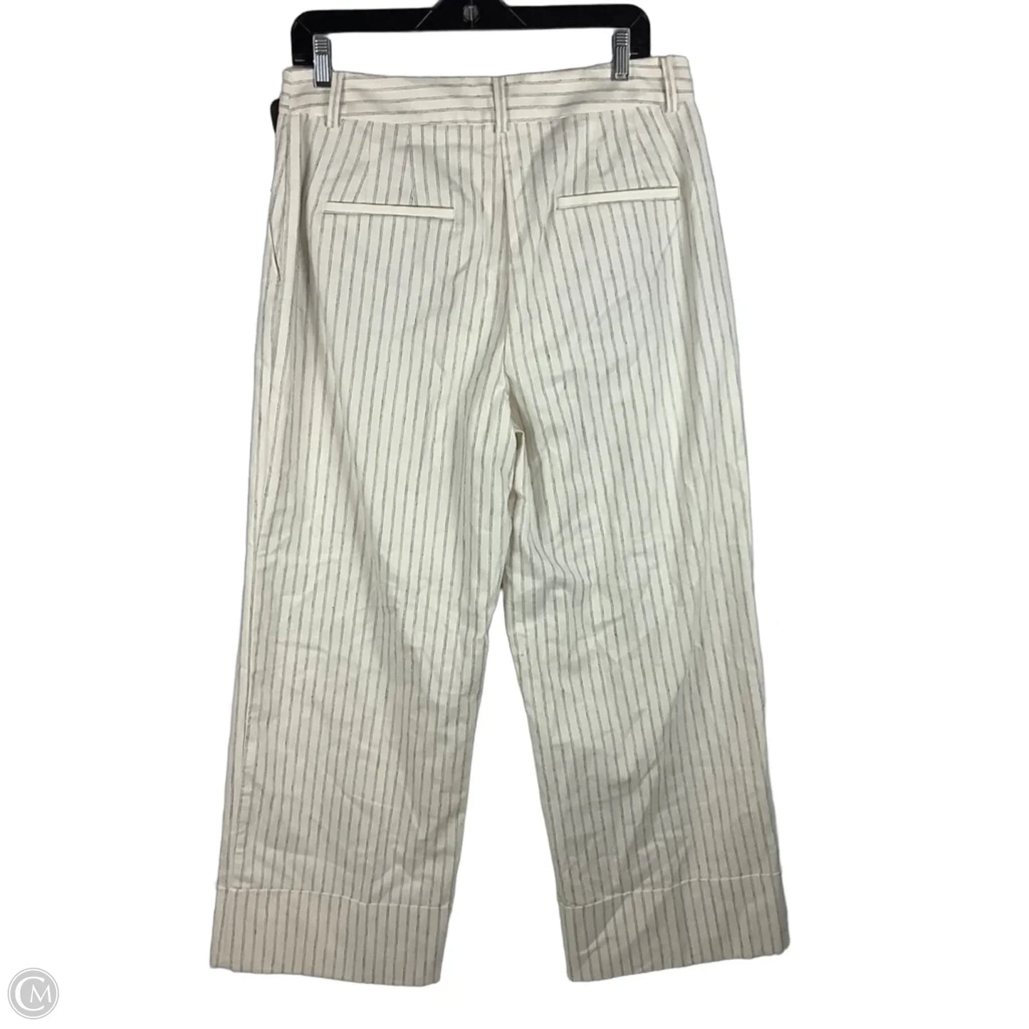 Pants Lounge By Loft In Striped Pattern, Size: 10