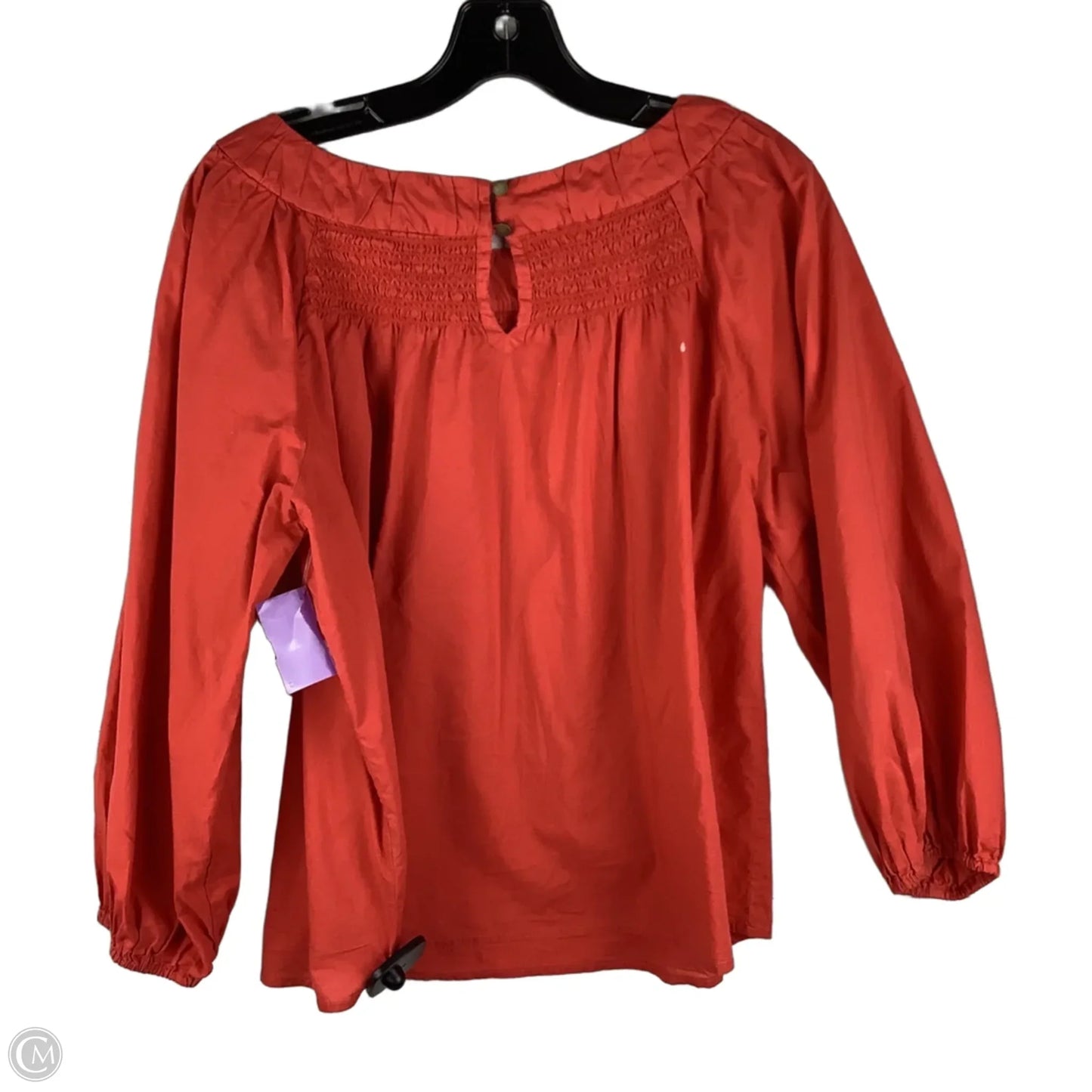 Top Long Sleeve By Maeve In Orange, Size: Xs