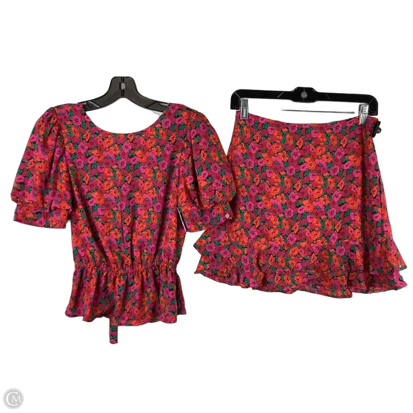 Skirt Set 2pc By Mi Ami In Floral Print, Size: S