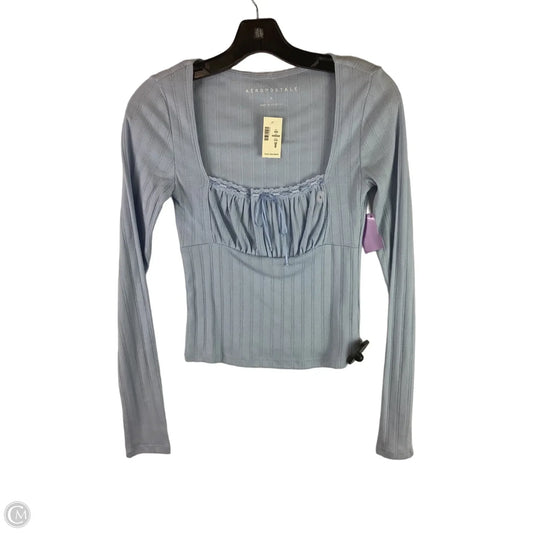 Top Long Sleeve By Aeropostale In Blue, Size: S