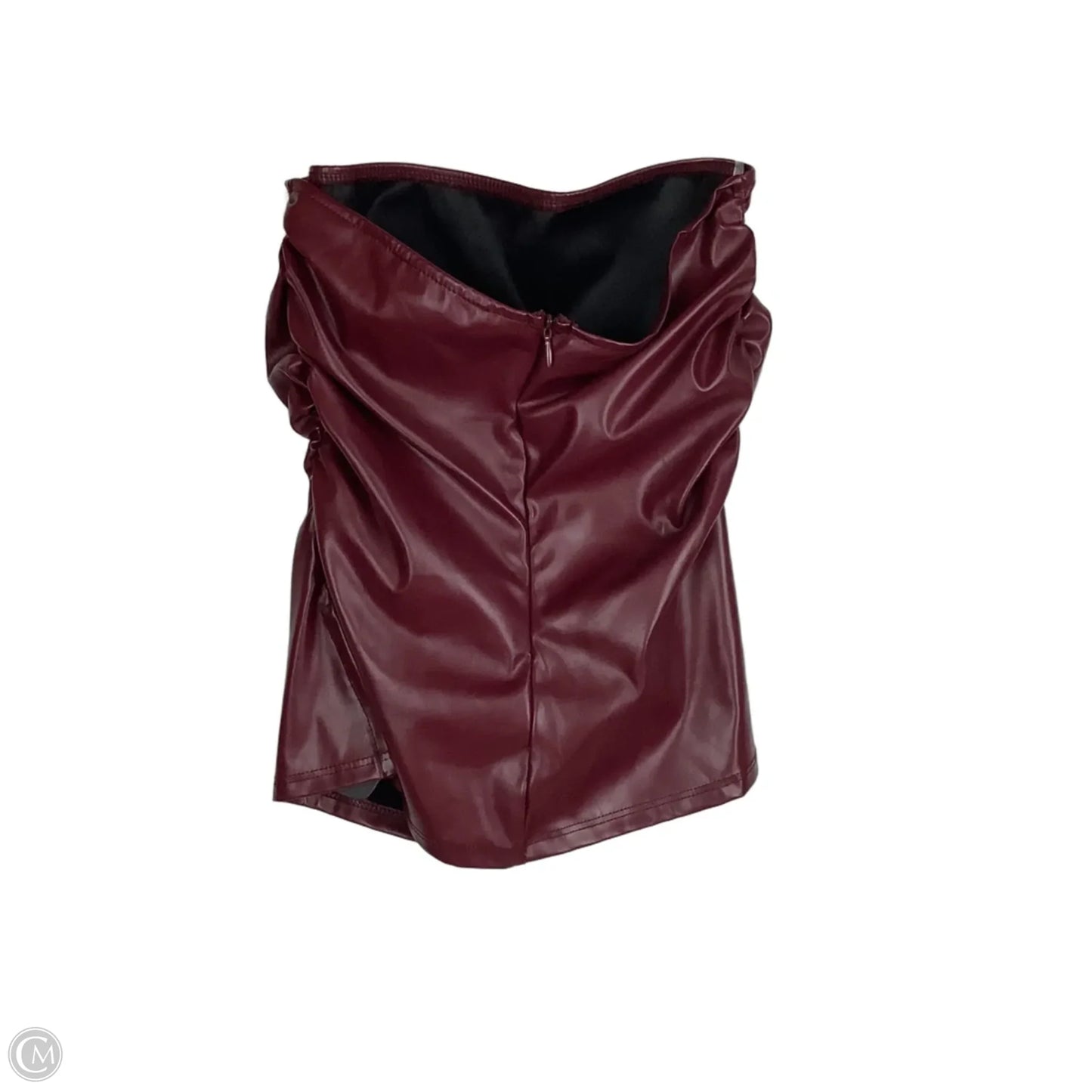Top Sleeveless By Blue Blush In Maroon, Size: S