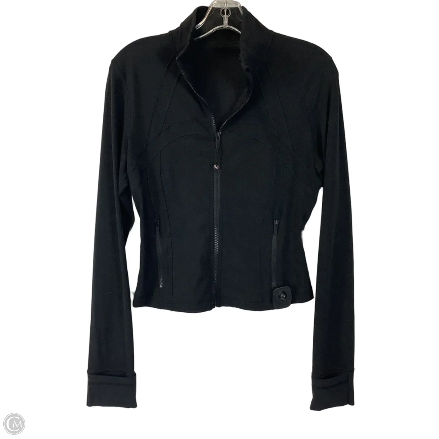 Athletic Jacket By Lululemon In Black, Size: 8