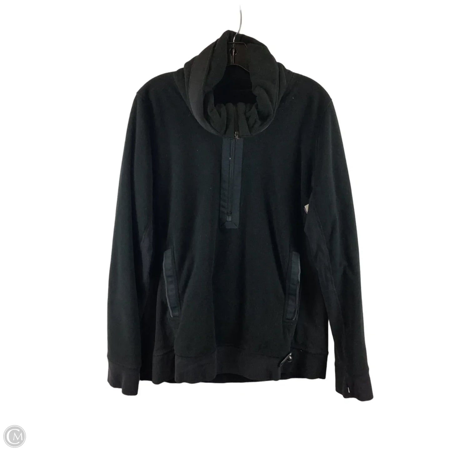 Athletic Jacket By Lululemon In Black, Size: 12