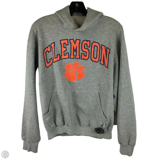 Sweatshirt Hoodie By Russel Athletic In Grey, Size: S