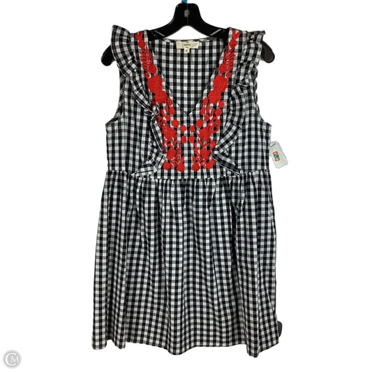 Dress Party Midi By Entro In Checkered Pattern, Size: S