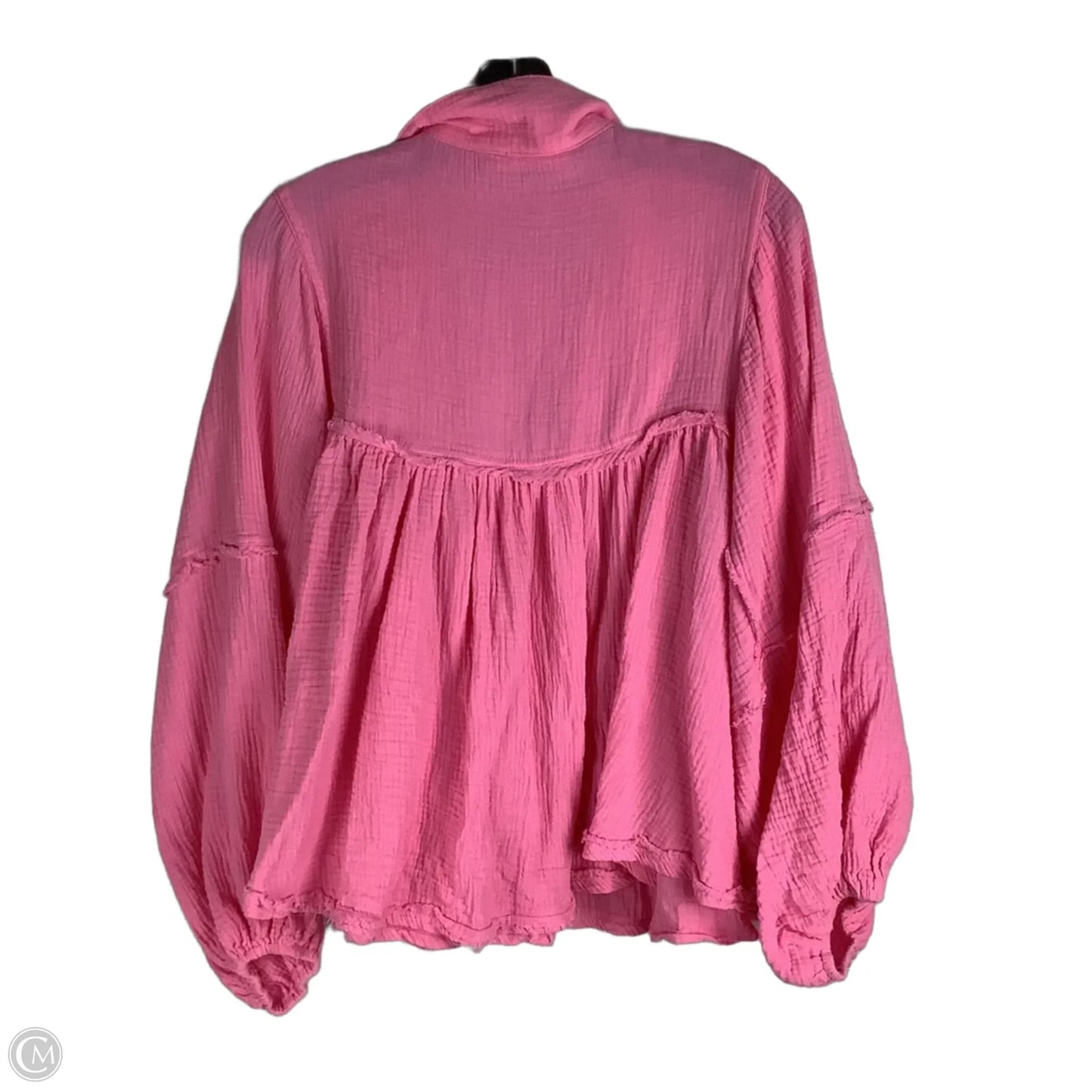 Top Long Sleeve By Ces Femme In Pink, Size: M