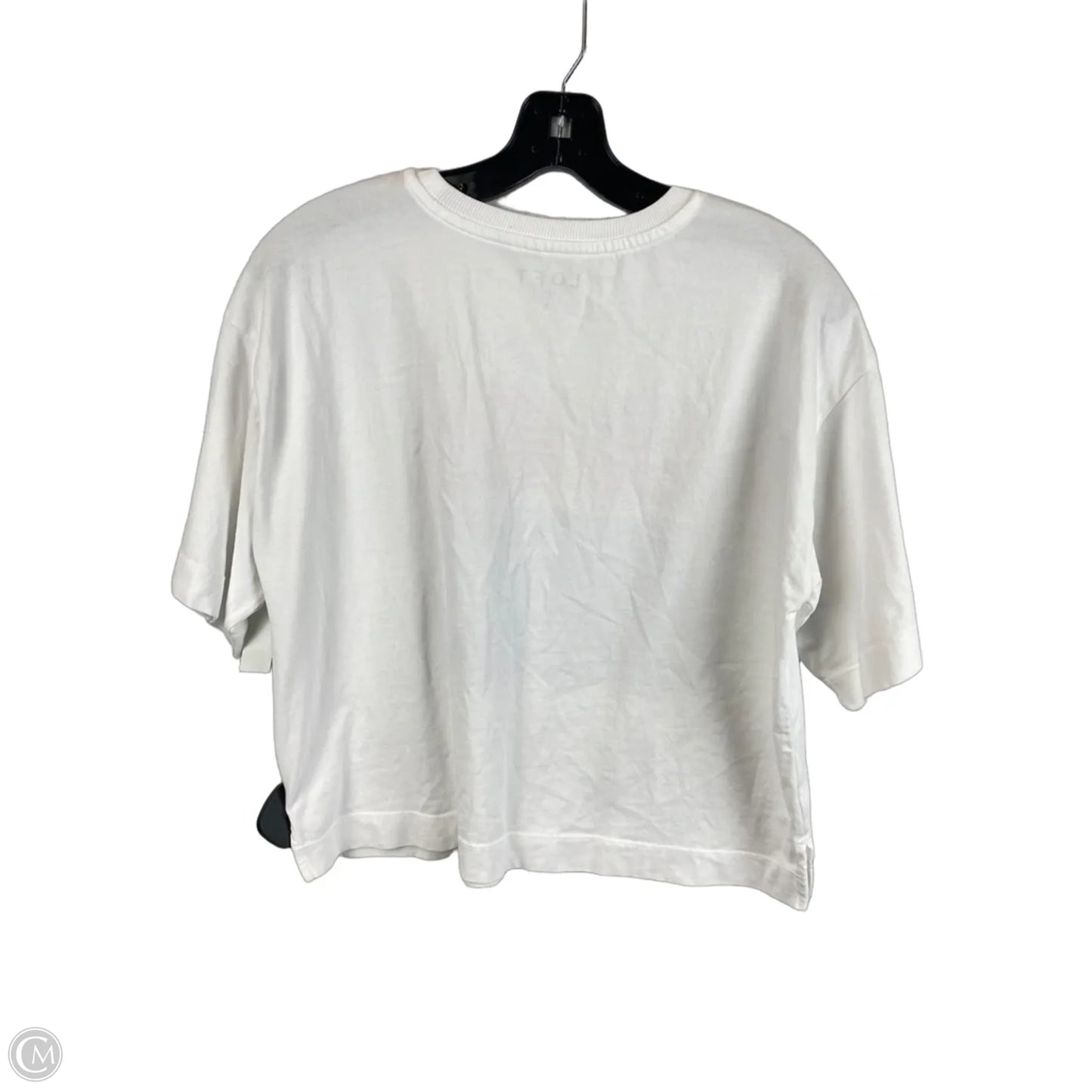 Top Short Sleeve By Loft In White, Size: S