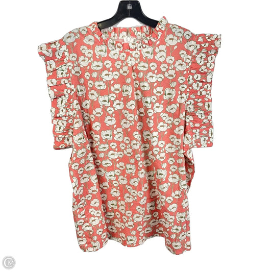 Top Sleeveless By Chicsoul In Floral Print, Size: 3x
