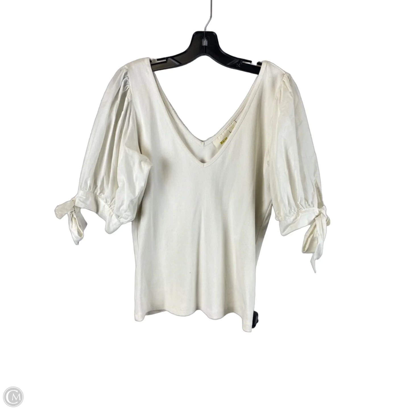 Top Short Sleeve By Maeve In White, Size: L
