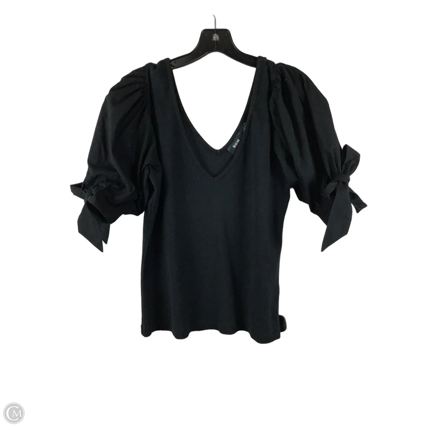 Top Short Sleeve By Maeve In Black, Size: L