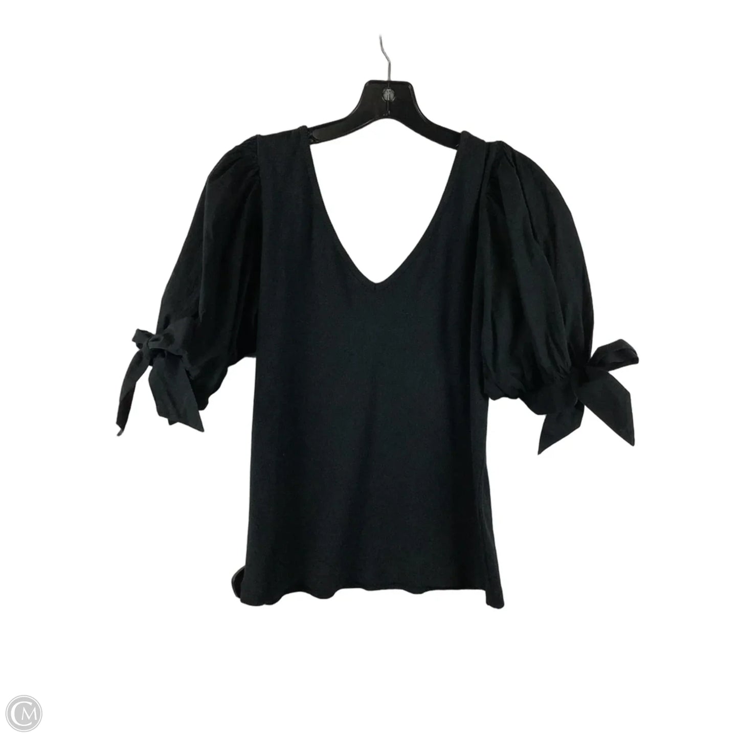 Top Short Sleeve By Maeve In Black, Size: L