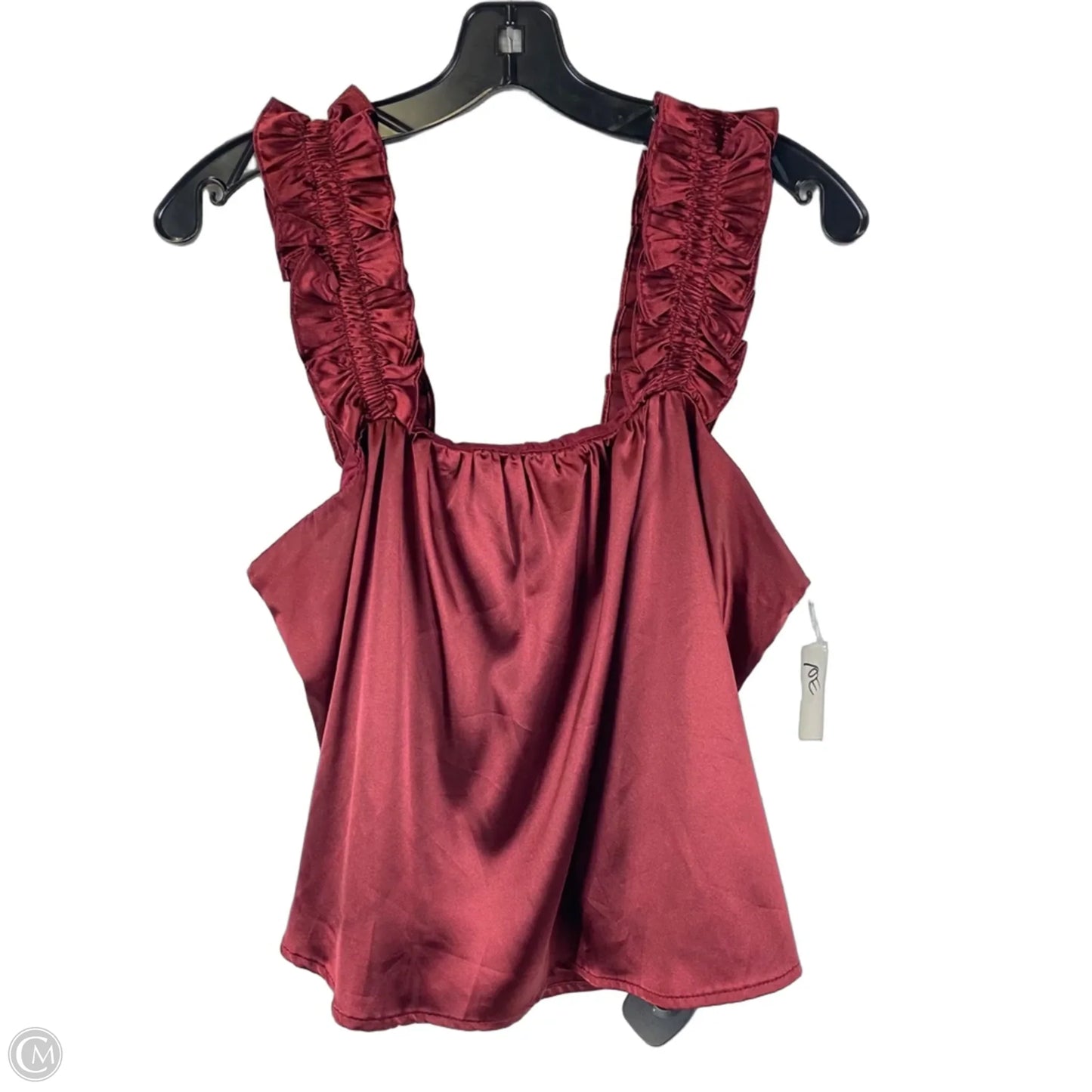 Top Sleeveless By Adrienne In Red, Size: M