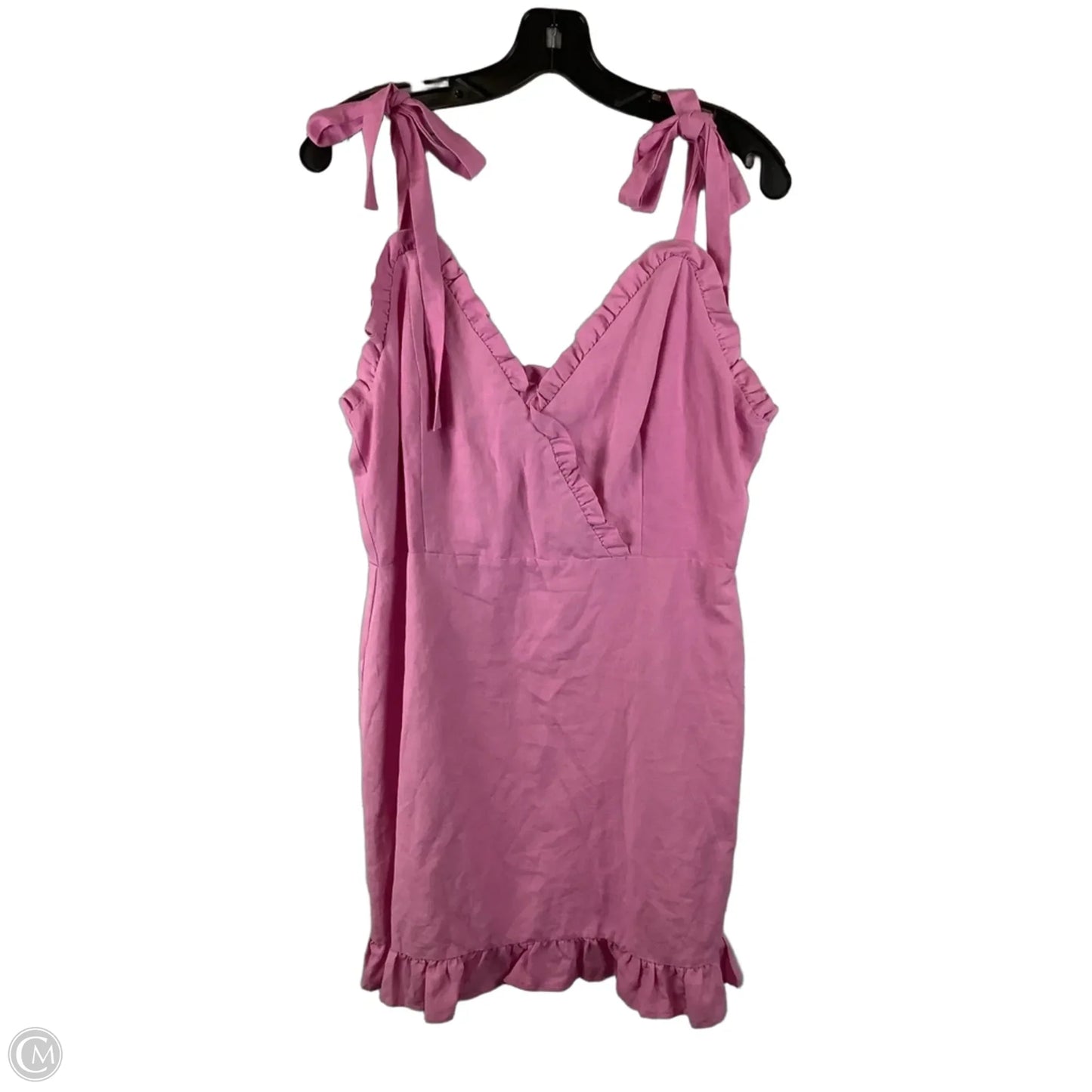 Dress Party Midi By Clothes Mentor In Pink, Size: L