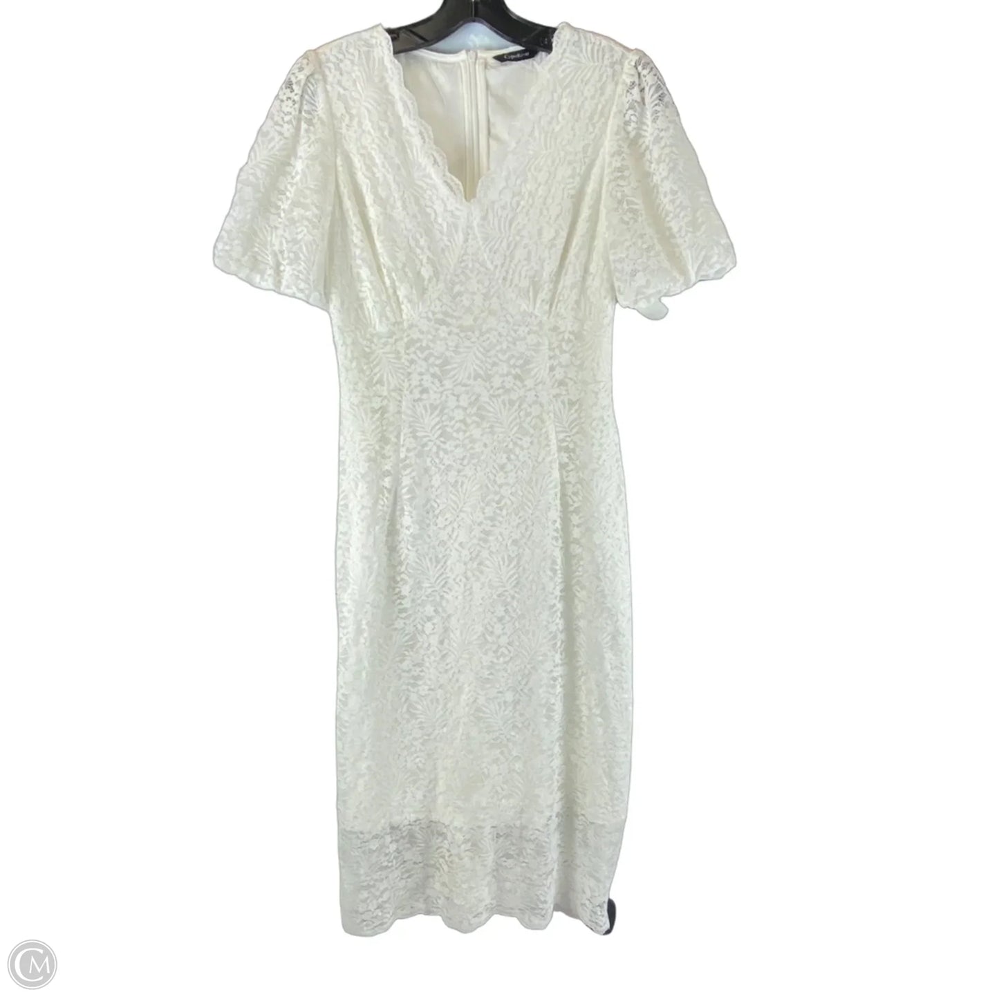 Dress Casual Midi By Clothes Mentor In White, Size: S