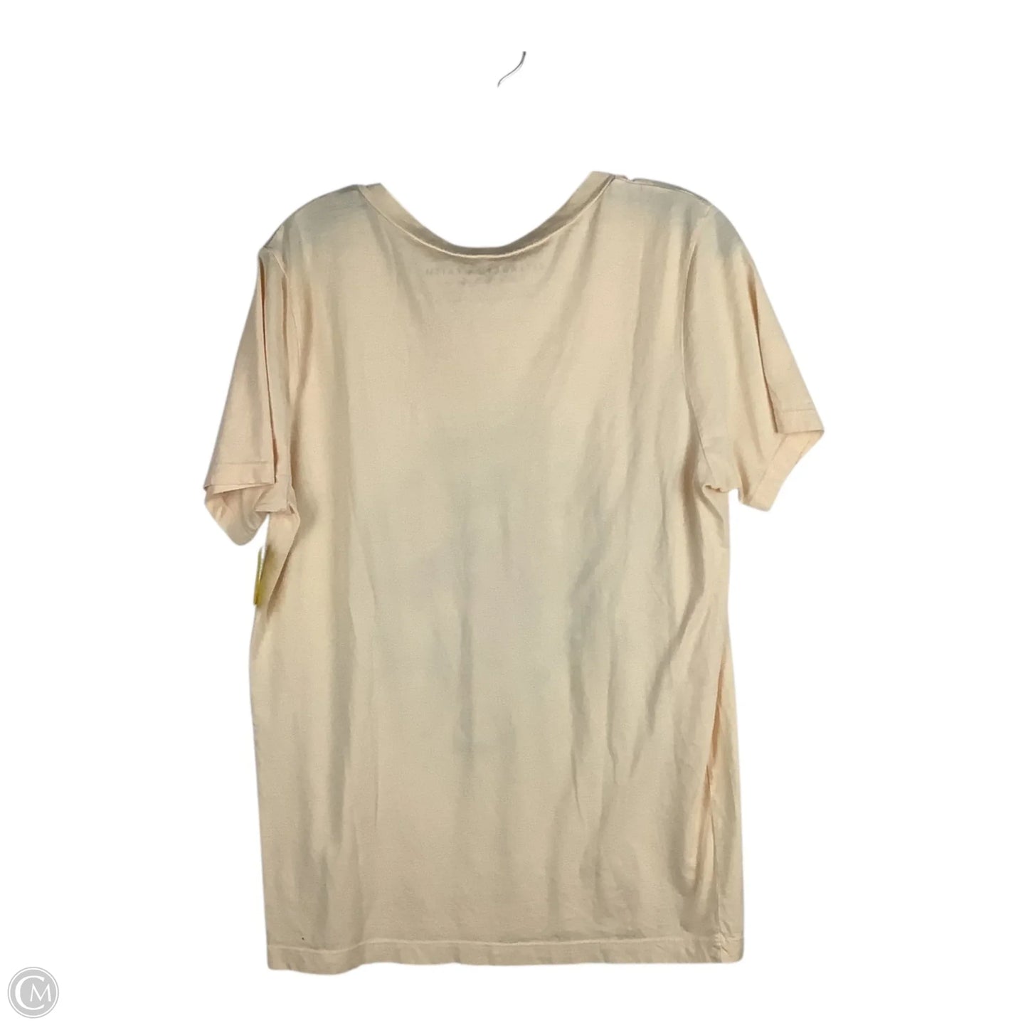 Top Short Sleeve By Clothes Mentor In Cream, Size: Xl