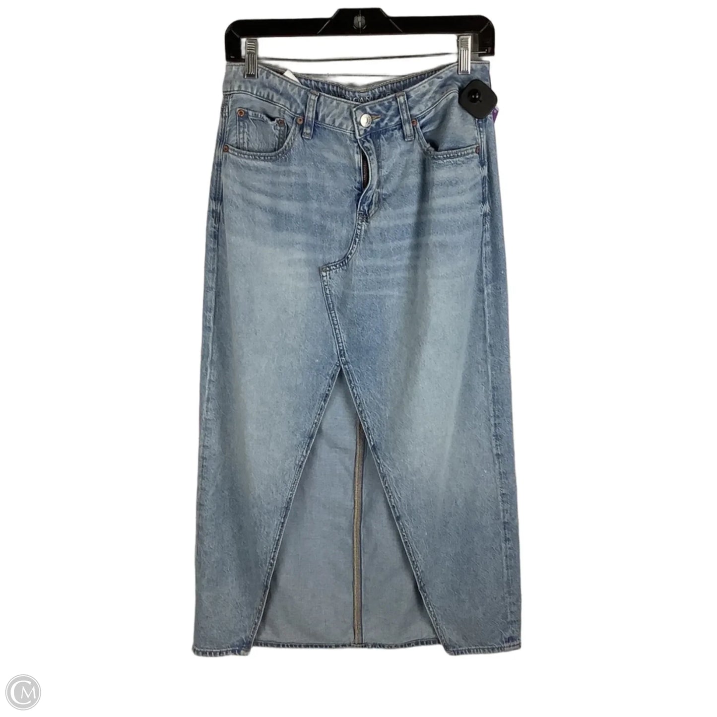 Skirt Maxi By American Eagle In Blue Denim, Size: 4