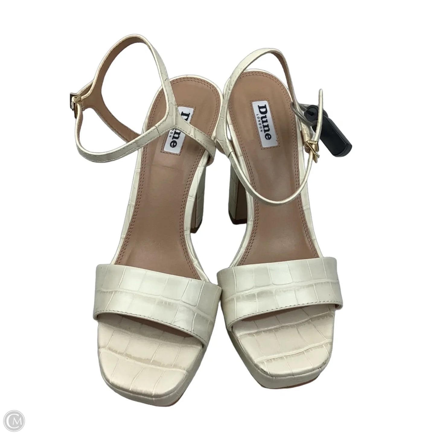 Sandals Heels Block By Cmc In Cream, Size: 8.5