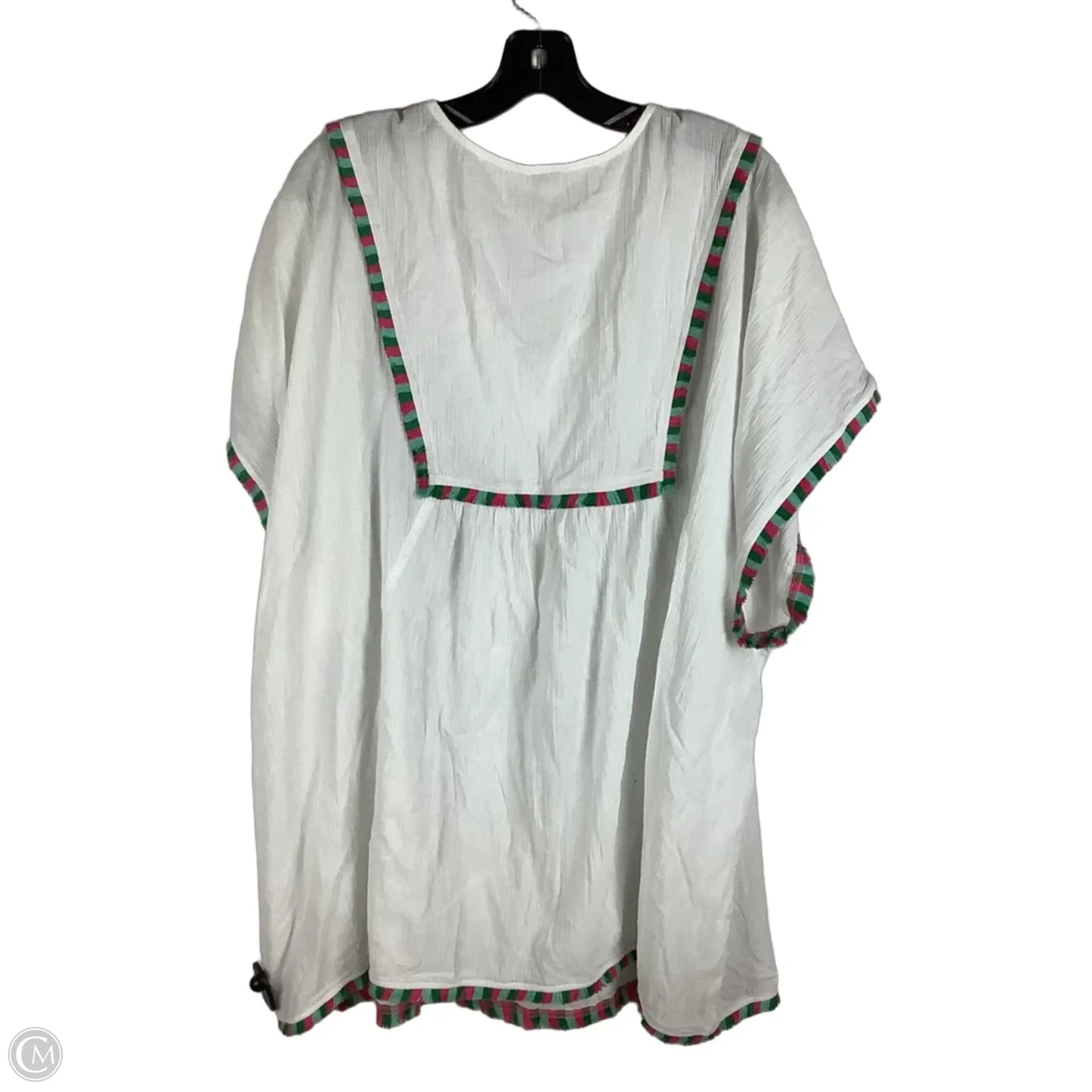 Top Short Sleeve By J. Crew In White, Size: 3x