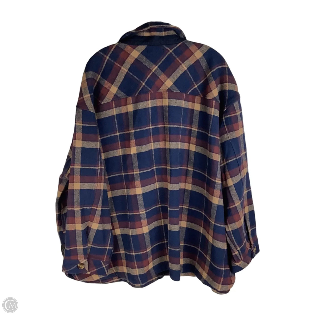 Jacket Shirt By Torrid In Plaid Pattern, Size: 3x