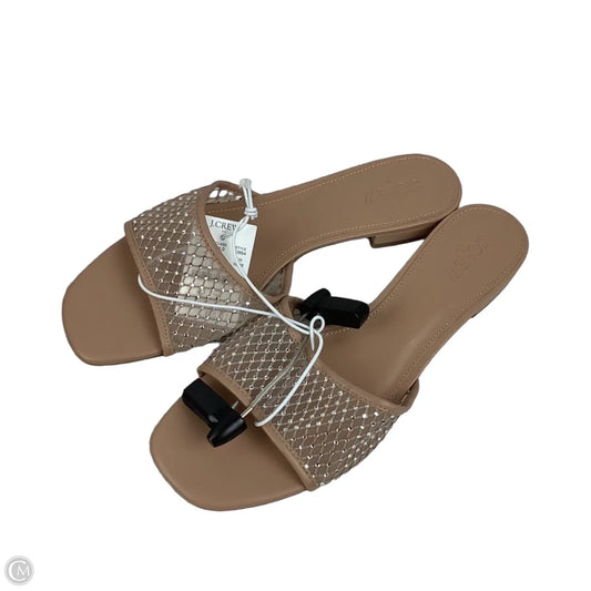 Sandals Flats By J. Crew In Beige, Size: 10