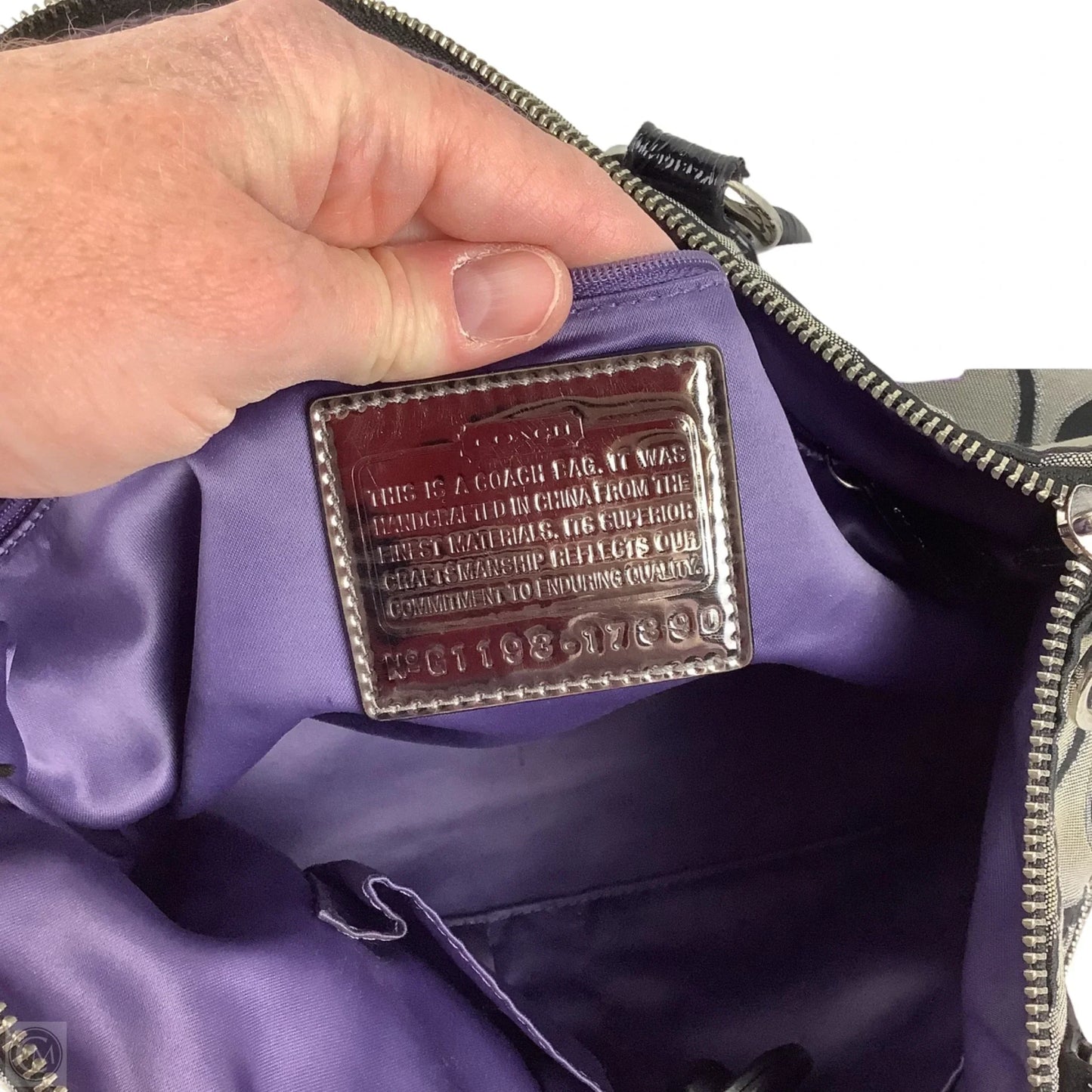Handbag Designer By Coach, Size: Large