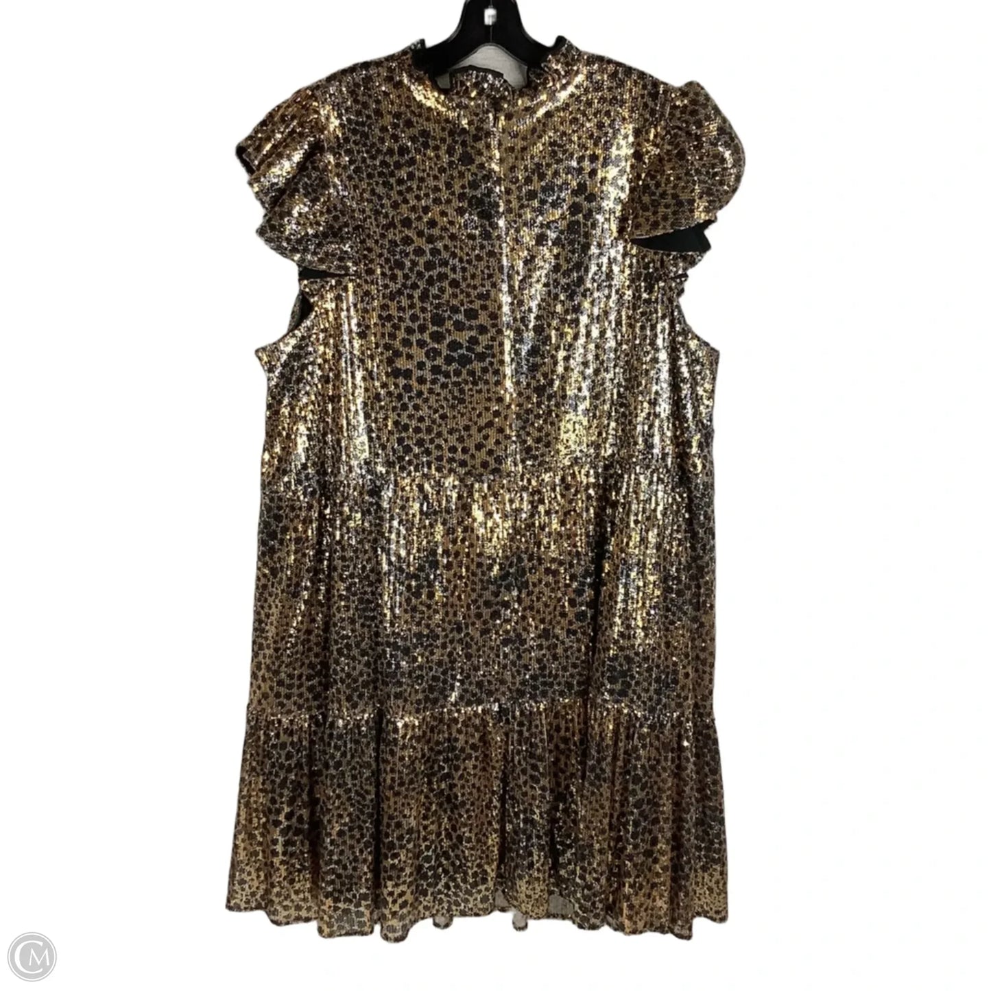 Dress Party Short By Clothes Mentor In Animal Print, Size: 2x