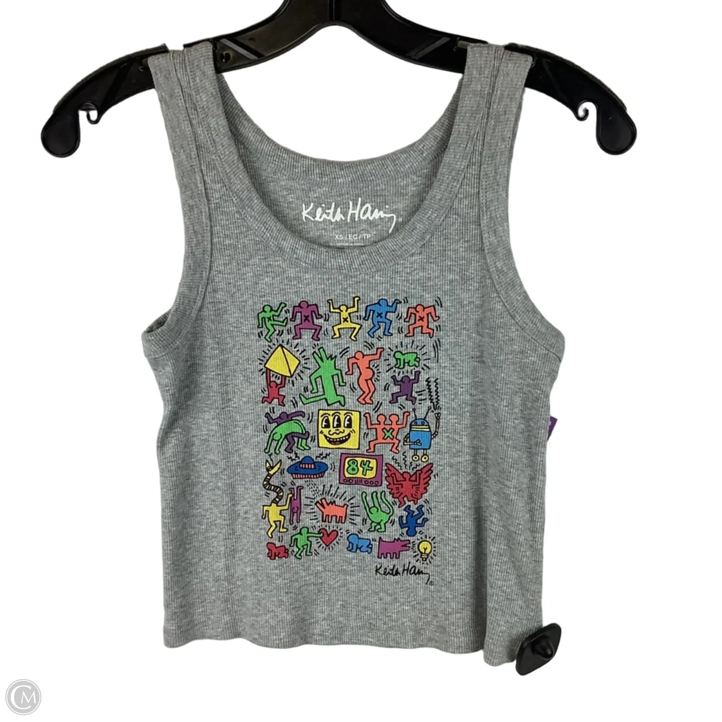 Top Sleeveless Basic By Clothes Mentor In Grey, Size: Xs