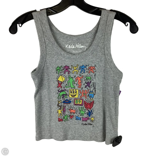 Top Sleeveless Basic By Clothes Mentor In Grey, Size: Xs