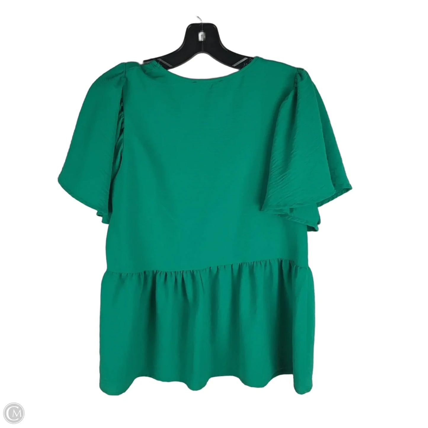 Top Short Sleeve By Entro In Green, Size: M