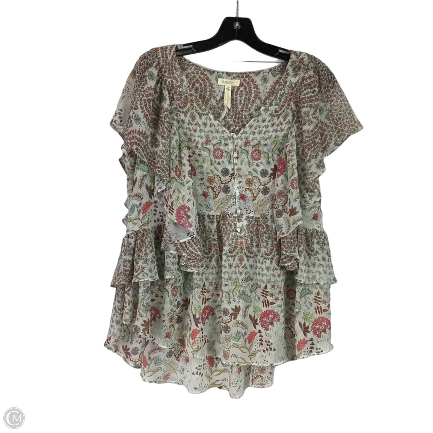 Top Short Sleeve By Matilda Jane In Floral Print, Size: M
