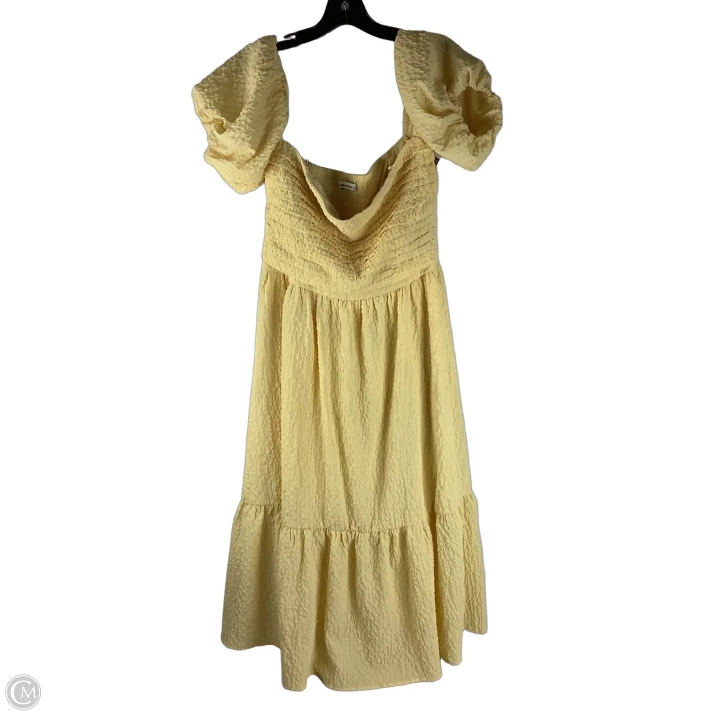 Dress Casual Maxi By Abercrombie And Fitch In Yellow, Size: L