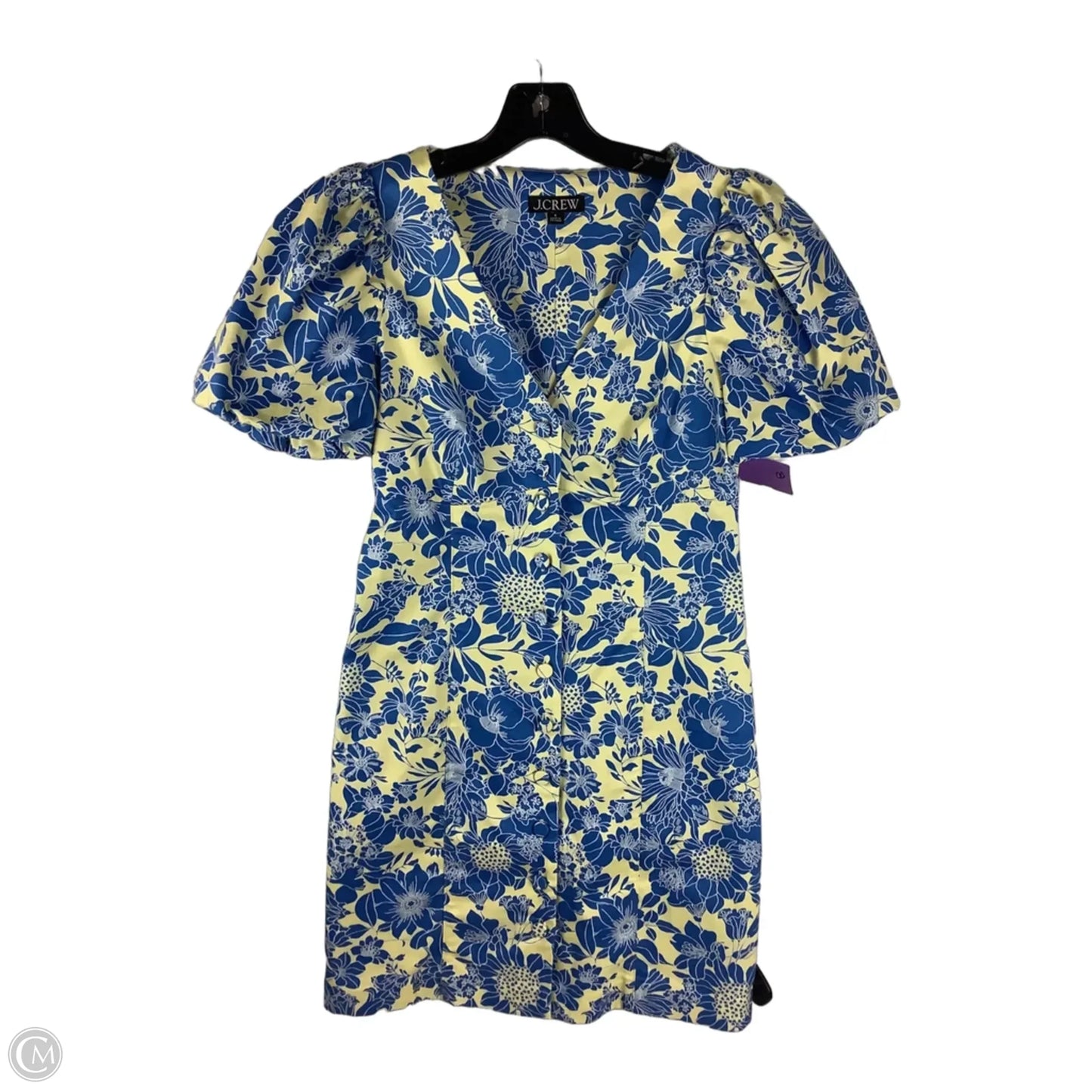 Dress Casual Short By J. Crew In Blue & Yellow, Size: 0