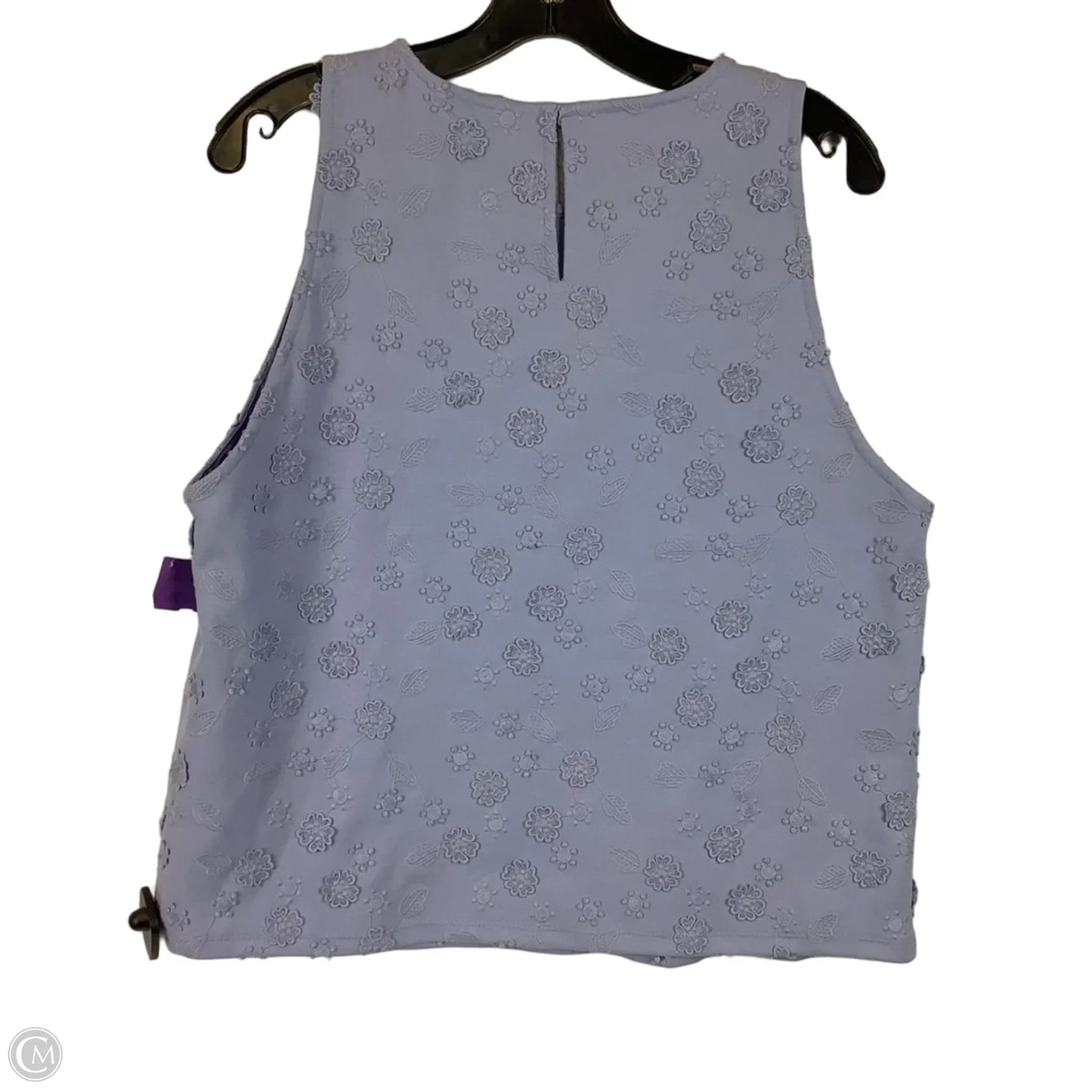 Top Sleeveless By Ann Taylor In Blue, Size: L