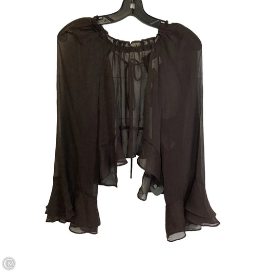 Top Long Sleeve By Socialite In Brown, Size: S