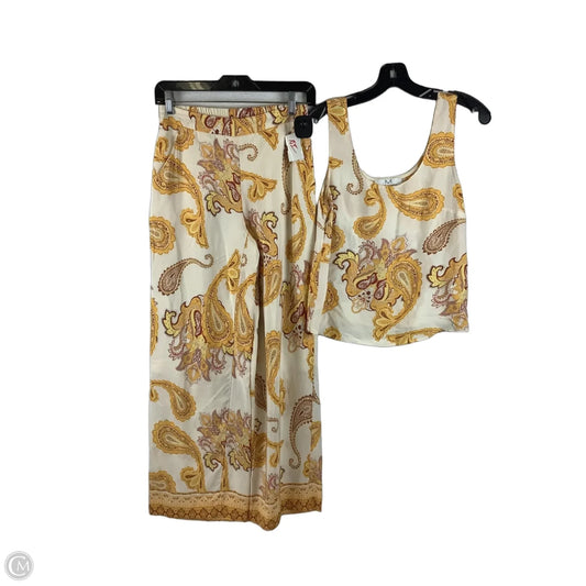Pants Set 2pc By Magaschoni In Yellow, Size: Xs