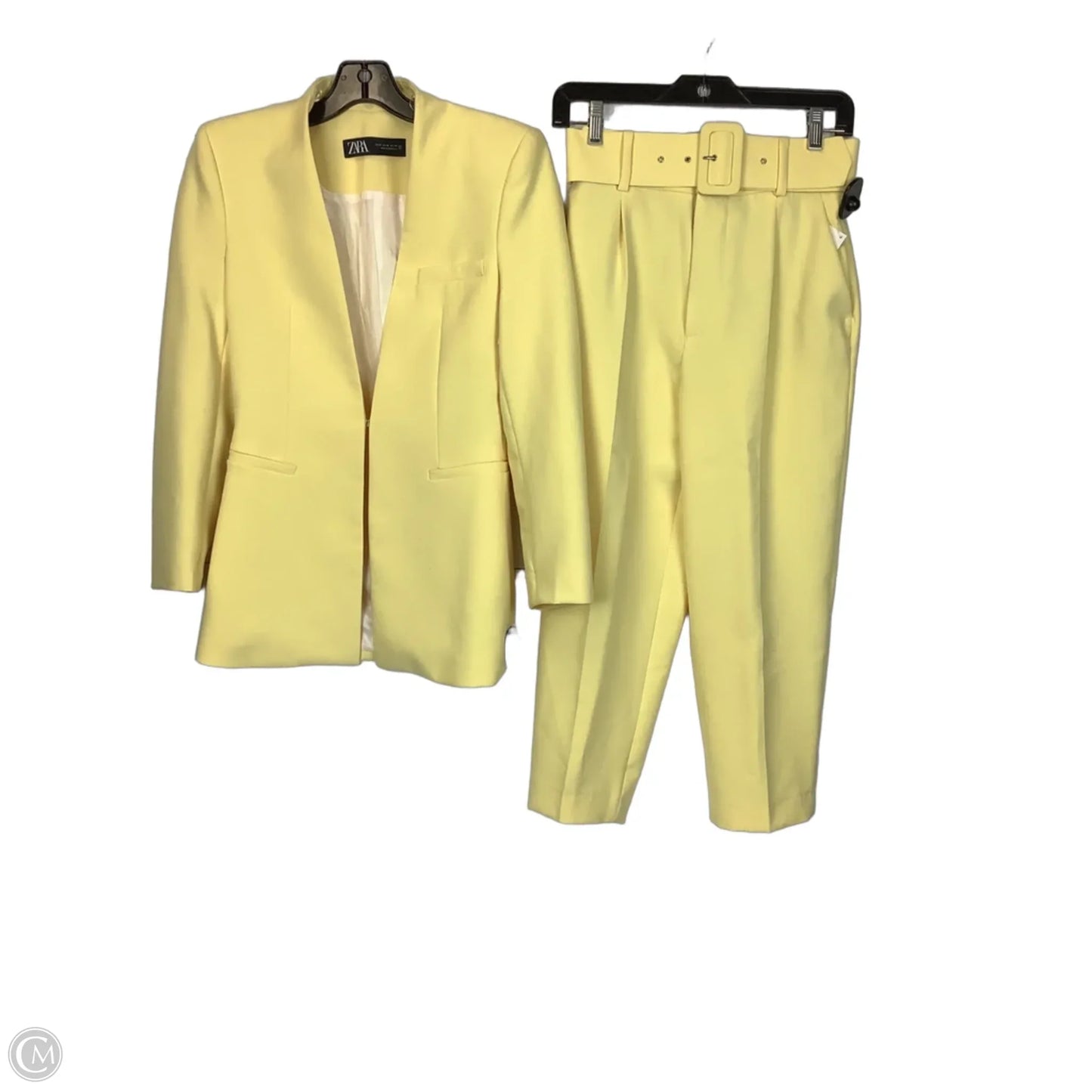 Pants Set 2pc By Zara In Yellow, Size: Xs